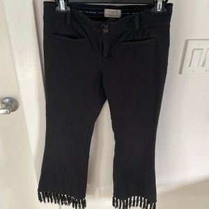 Anthropologie the essential crop flare pants